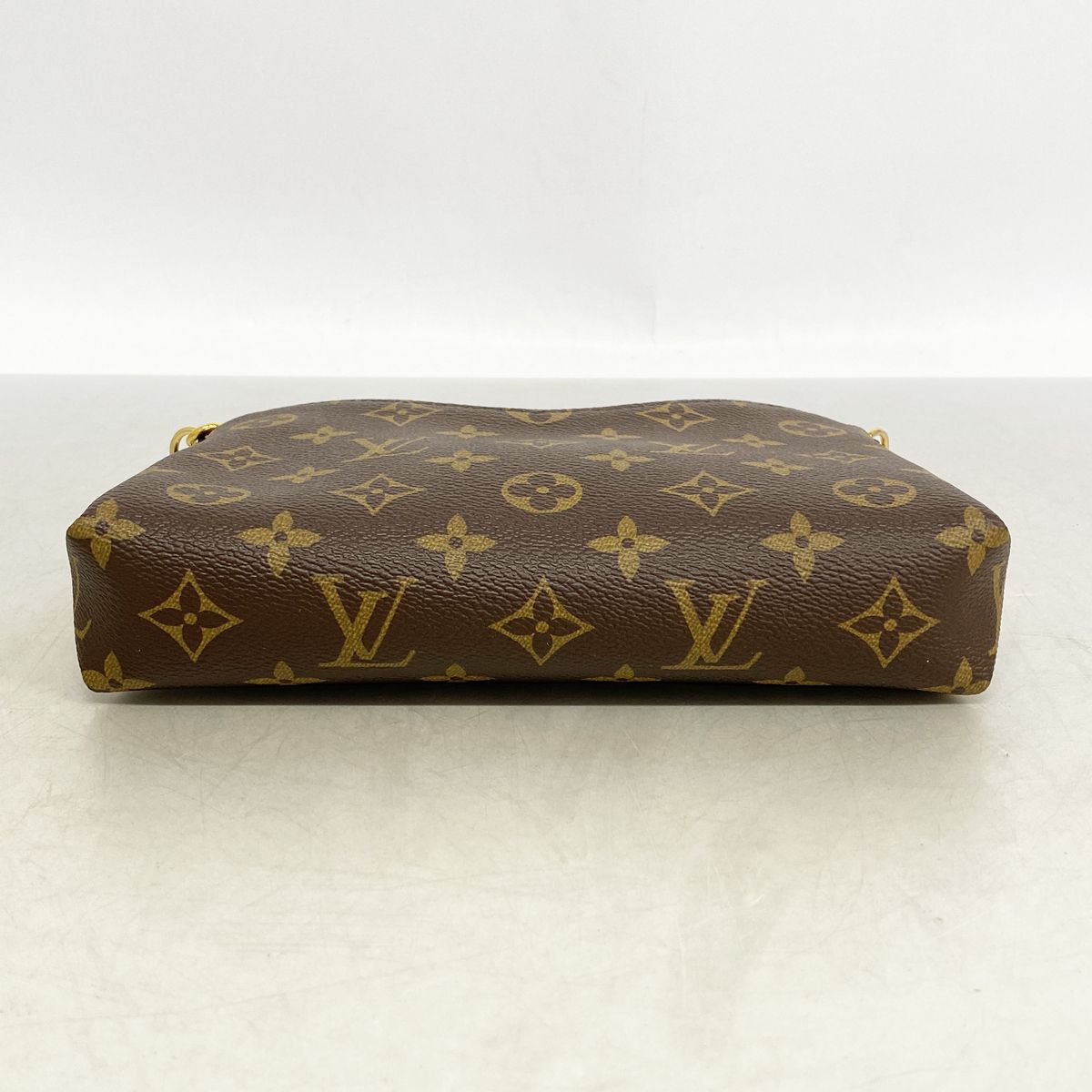 Louis Vuitton Shoulder Bag Monogram Pallas Clutch Blue Marine — view 3