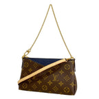 Louis Vuitton Shoulder Bag Monogram Pallas Clutch Blue Marine