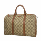 Gucci Handbag GG Supreme Brown Champagne Gold