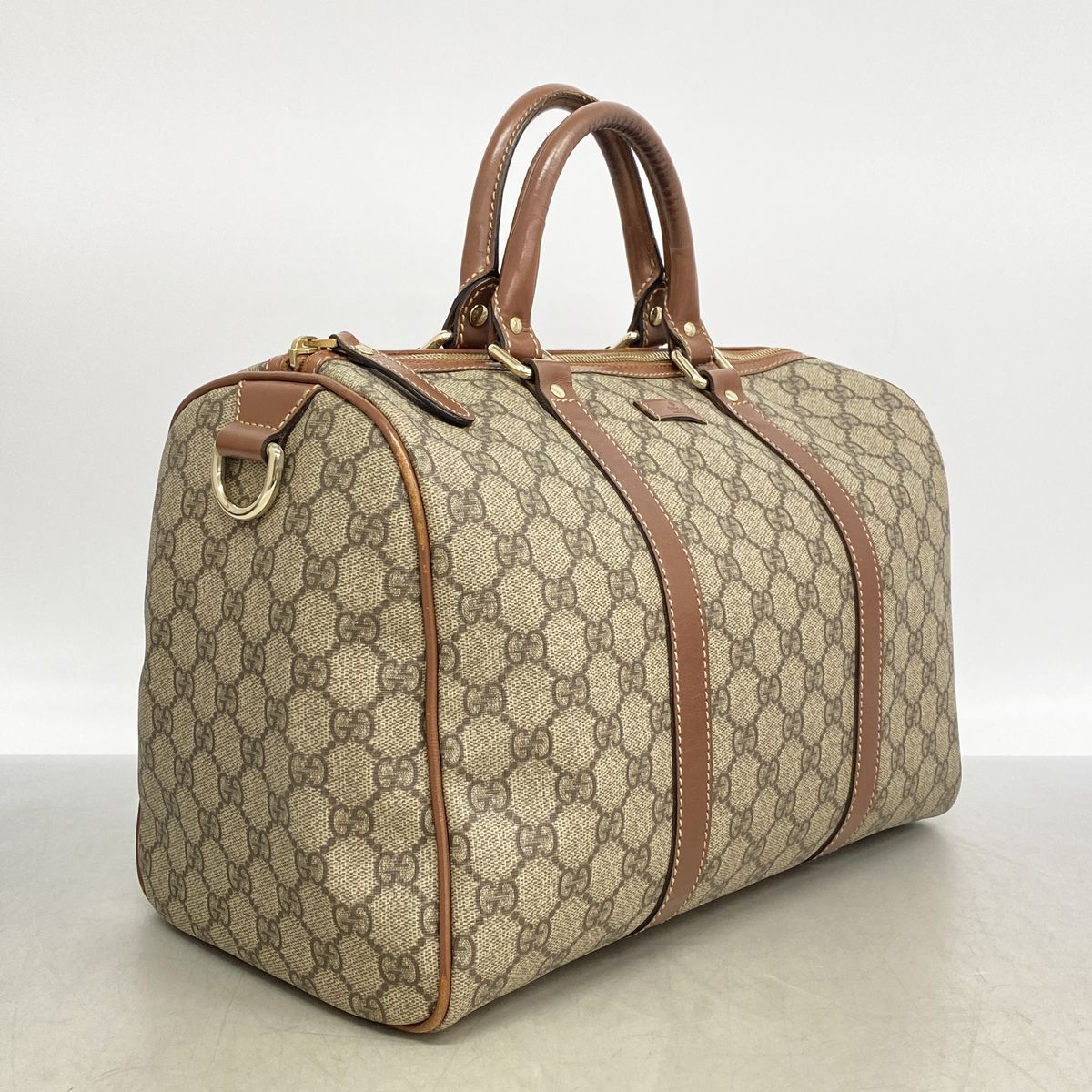 Gucci Handbag GG Supreme Brown Champagne Gold — view 2