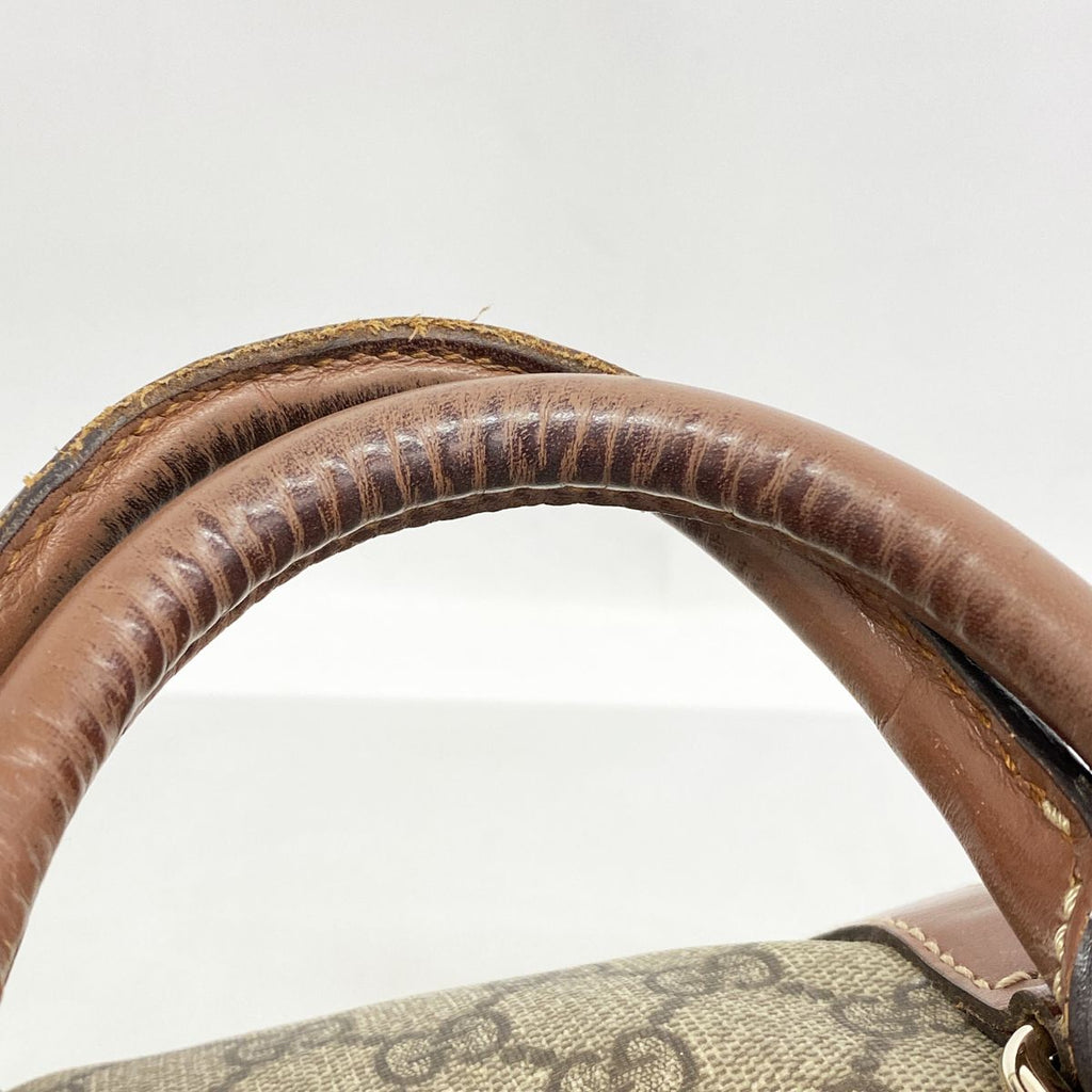 Gucci Handbag GG Supreme Brown Champagne Gold — view 8