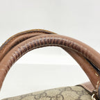 Gucci Handbag GG Supreme Brown Champagne Gold — view 8