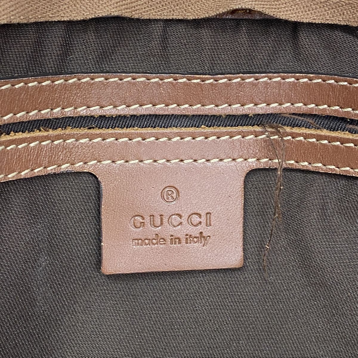 Gucci Handbag GG Supreme Brown Champagne Gold — view 5
