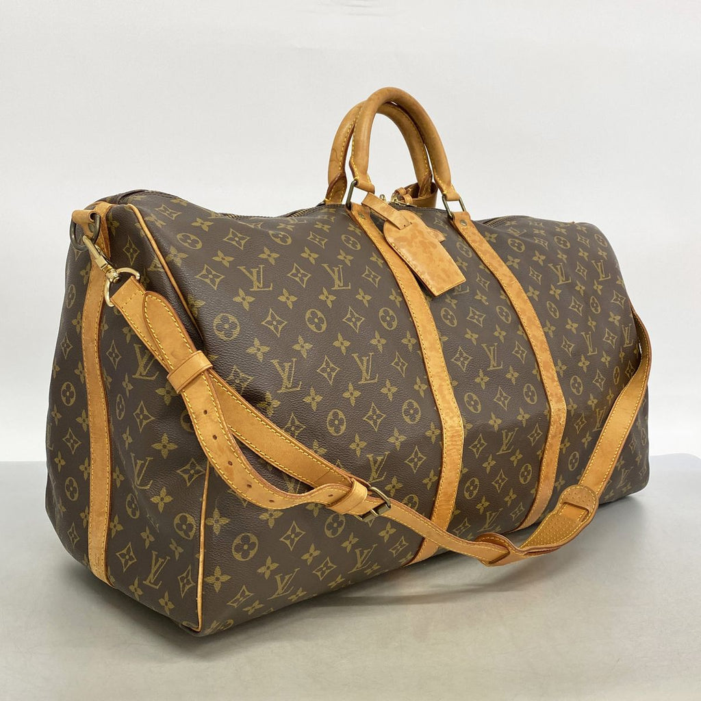 Louis Vuitton Boston Bag Monogram Keepall Bandouliere 60 Brown — view 2