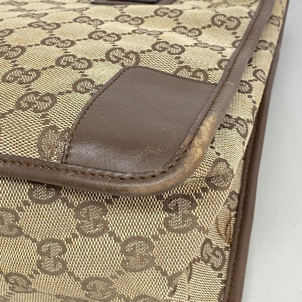 Gucci Tote Bag GG Canvas Beige Silver — view 6