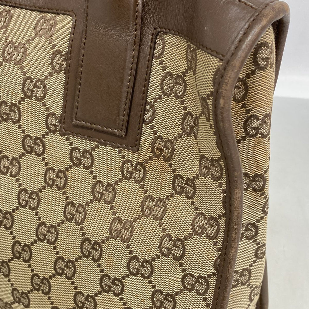 Gucci Tote Bag GG Canvas Beige Silver — view 7