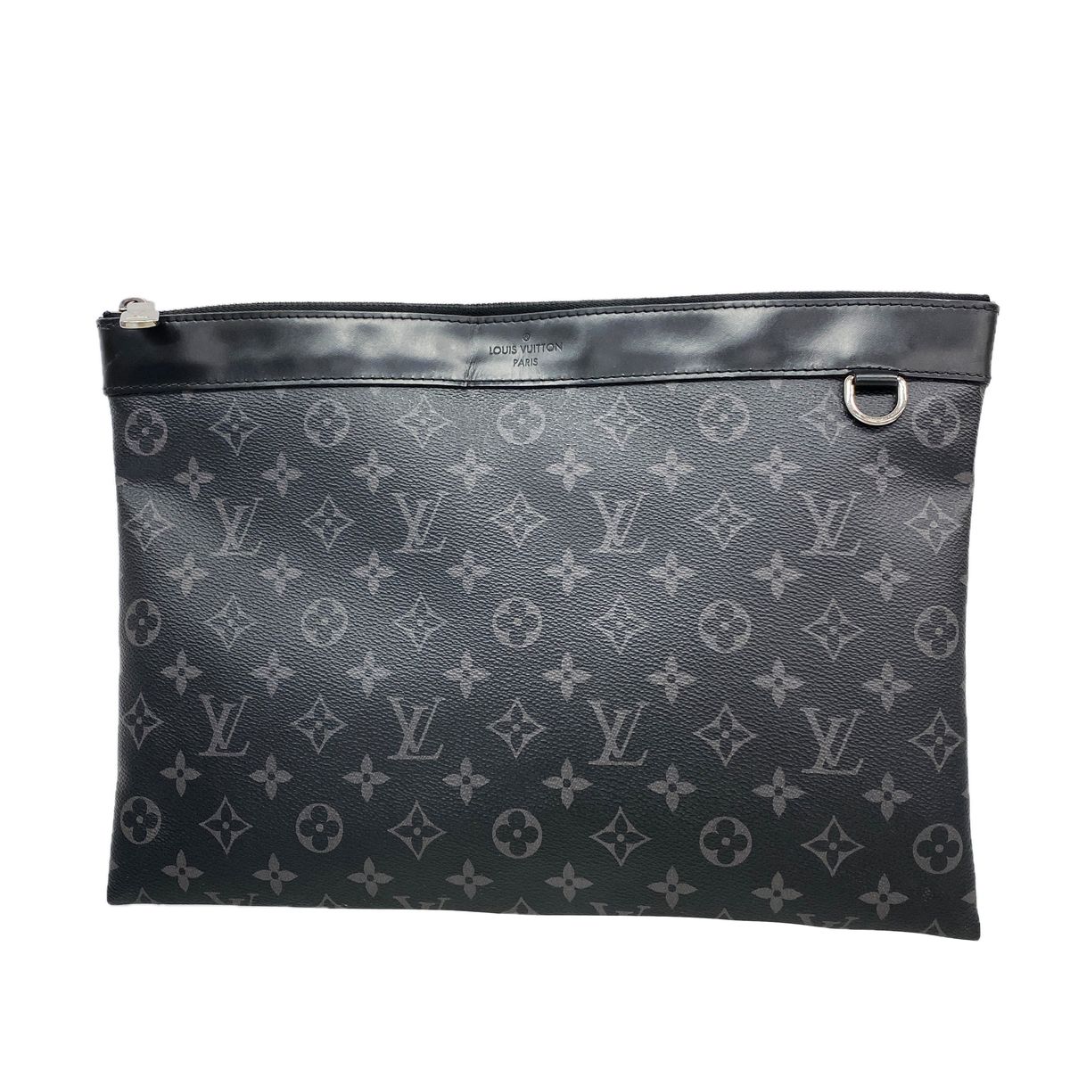 Louis Vuitton Clutch Monogram Eclipse Pochette Discovery Black