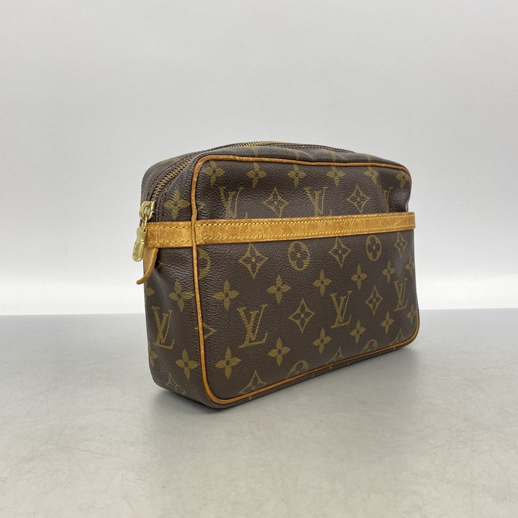 Louis Vuitton Clutch Monogram Compiegne 23 Brown — view 2