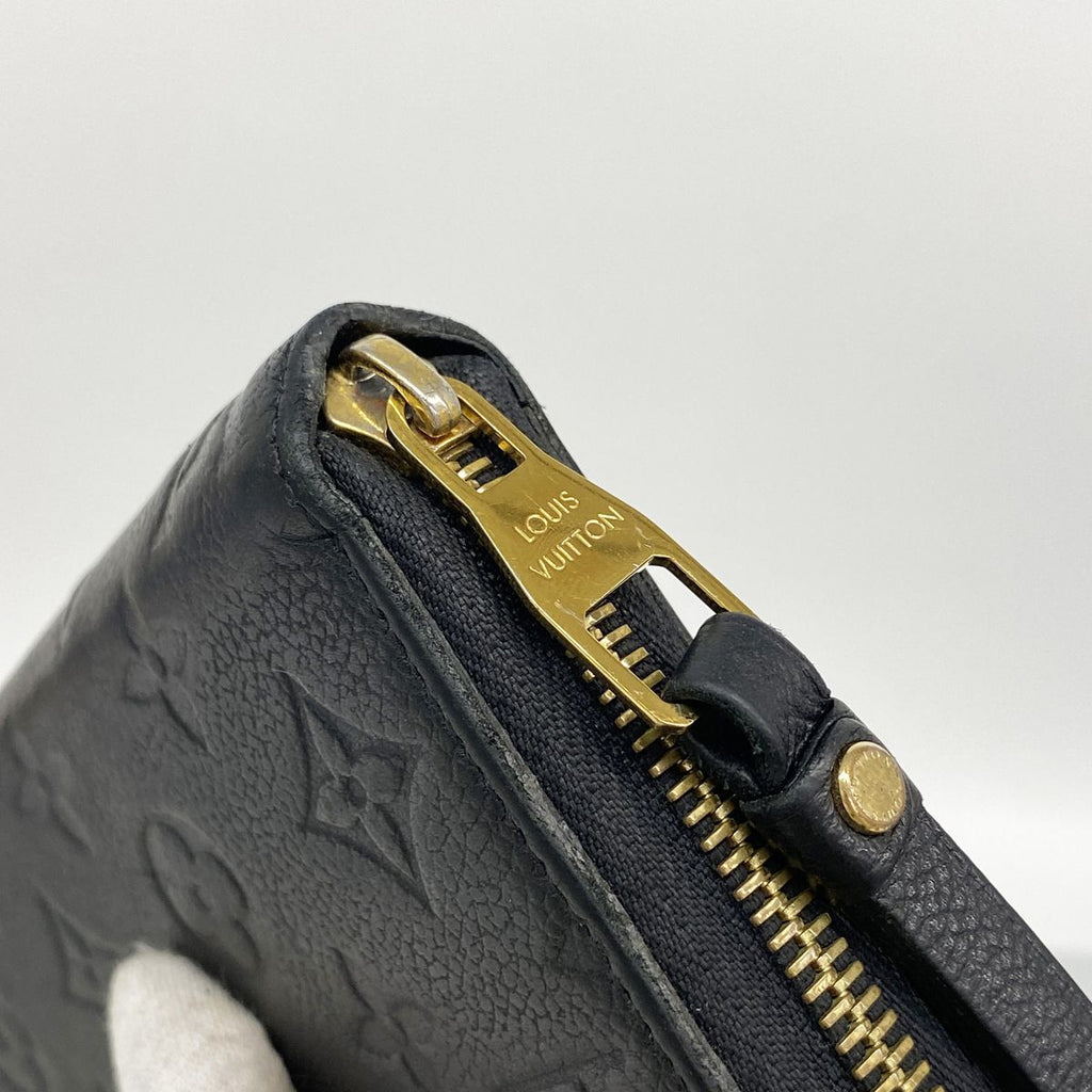 Louis Vuitton Wallet Monogram Empreinte Zippy Noir — view 8