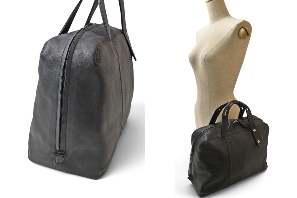 Loewe Mini Boston Bag Vintage Soft Calfskin Black — view 2