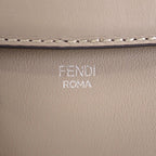 Fendi by the Way Medium 2-Way Handbag Shoulder Calfskin Beige Silver Genus — view 8