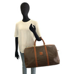 Celine Vintage Macadam Brown Gold Leather Boston Bag — view 7