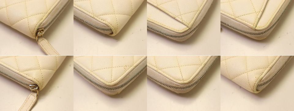Chanel Quilted Caviar Leather Zip Around Wallet — view 4