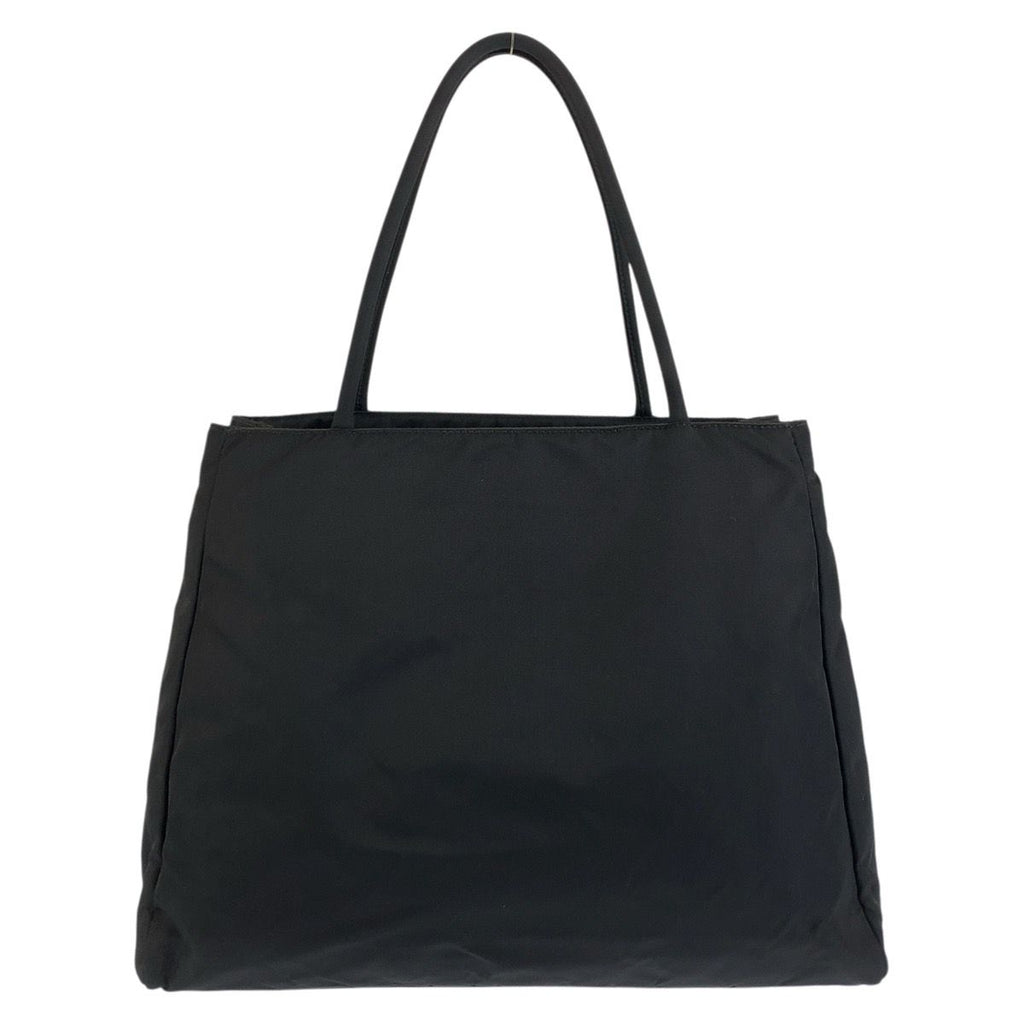Prada Tessuto Black Silver Nylon Tote Bag — view 2