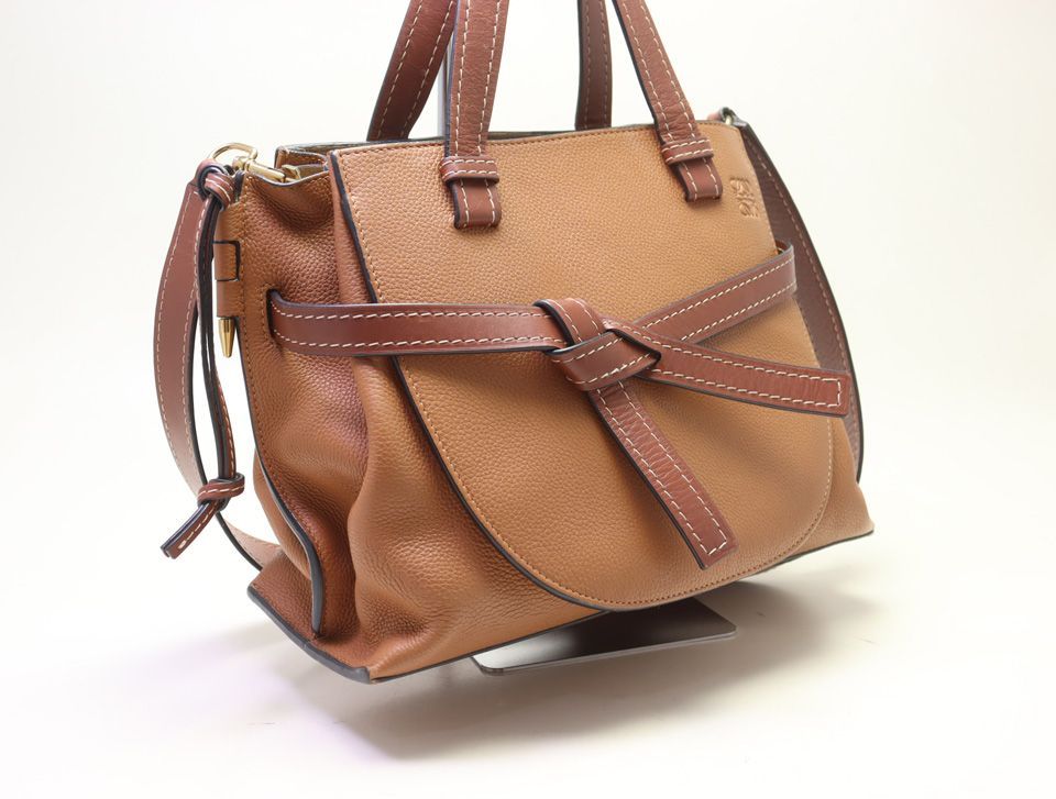 Loewe Gate Top Handle Small Leather Handbag — view 4