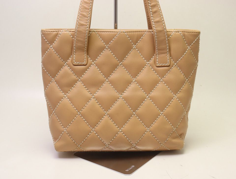 Chanel Wild Stitch Lambskin Tote Bag — view 2