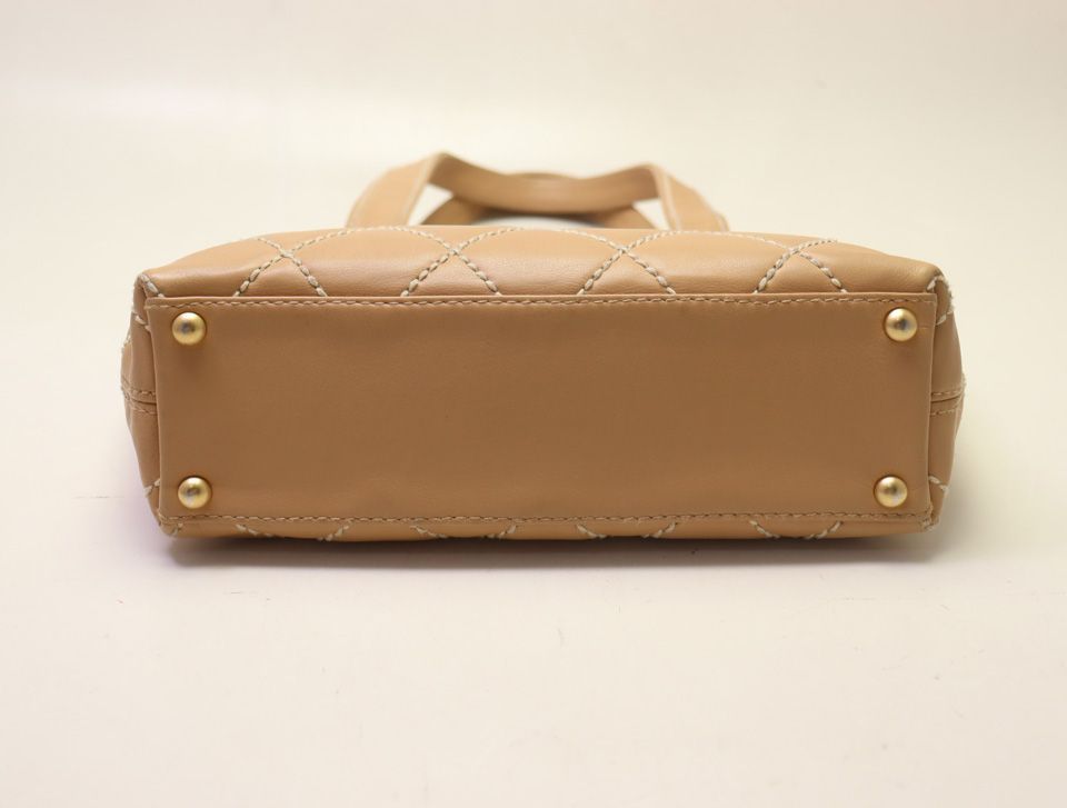 Chanel Wild Stitch Lambskin Tote Bag — view 3