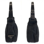 Prada Tessuto Black Nylon Plastic Handbag — view 8