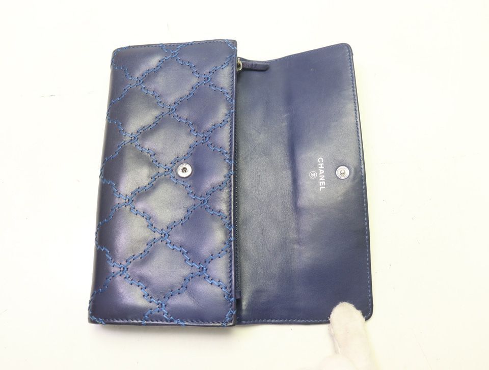Chanel Wild Stitch Lambskin Bifold Wallet — view 4