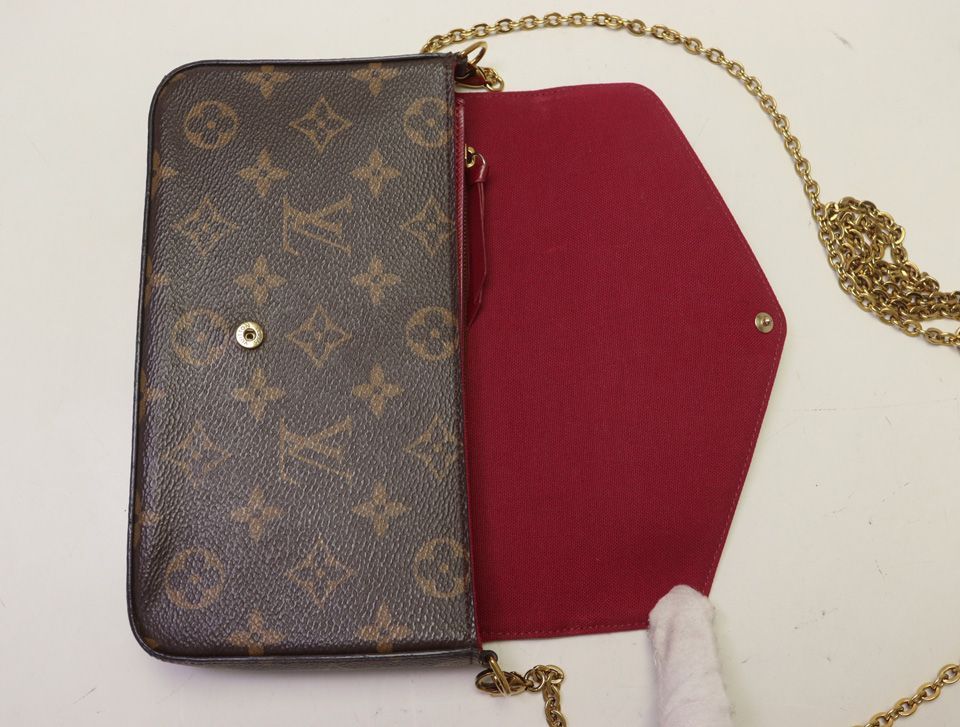 Louis Vuitton Pochette Felicie Monogram Chain Wallet Shoulder Bag — view 4