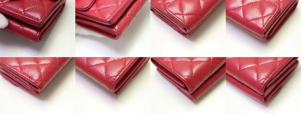 Chanel Quilted Caviar Leather Trifold Wallet — view 5