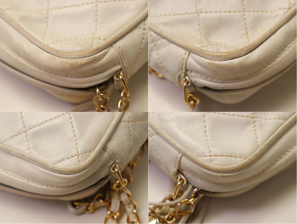 Chanel Quilted Lambskin Chain Shoulder Bag — view 7