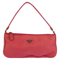 Prada Tessuto Pink Silver Nylon Handbag Pouch