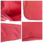 Prada Tessuto Pink Silver Nylon Handbag Pouch — view 6
