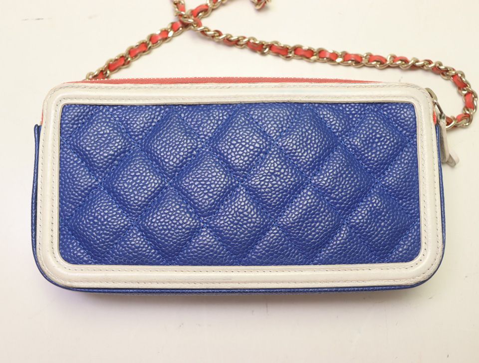 Chanel CC Filigree Caviar Leather Chain Wallet Shoulder Bag — view 2