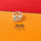 Hermes Vintage Diane Ring 925 Sterling Silver