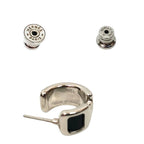 Hermes Single Earrings Olympe PM Silver Black — view 3