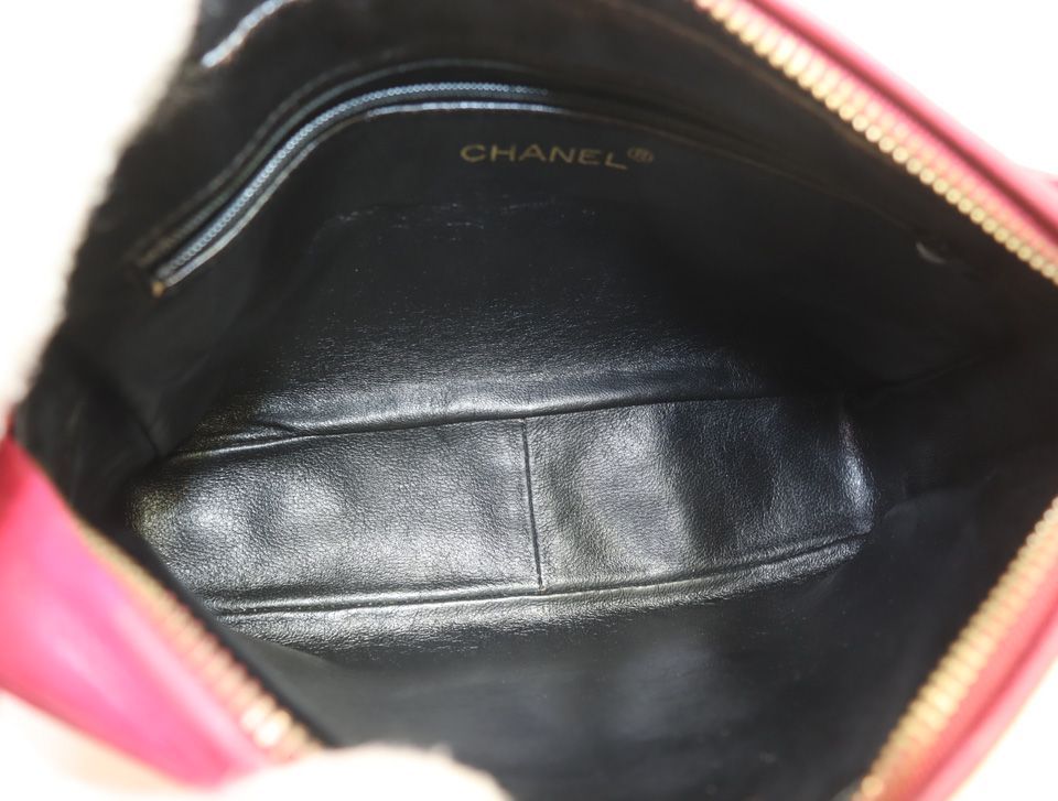 Chanel CC Logo Lambskin Shoulder Bag — view 7