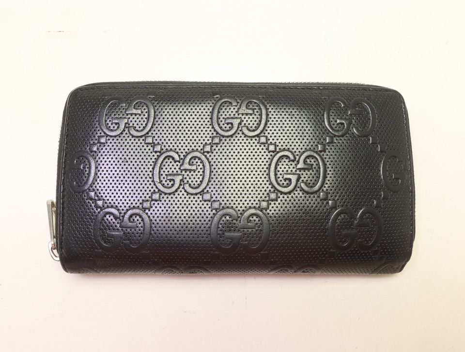 Gucci GG Embossed Leather Zip Around Wallet — view 2
