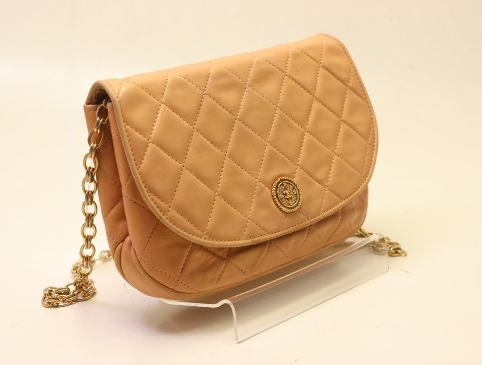 Chanel Quilted Lambskin Coco Buttons Chain Shoulder Bag — view 4
