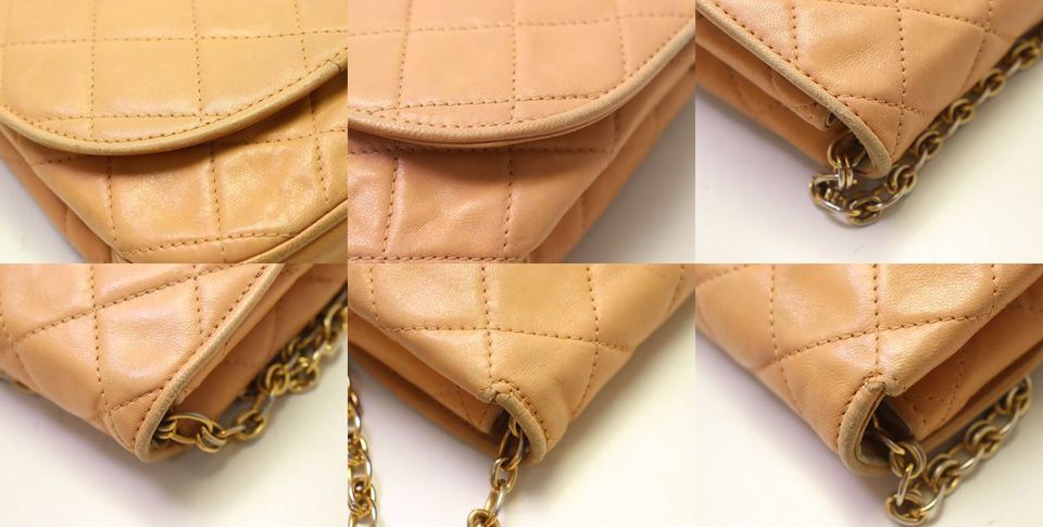 Chanel Quilted Lambskin Coco Buttons Chain Shoulder Bag — view 8