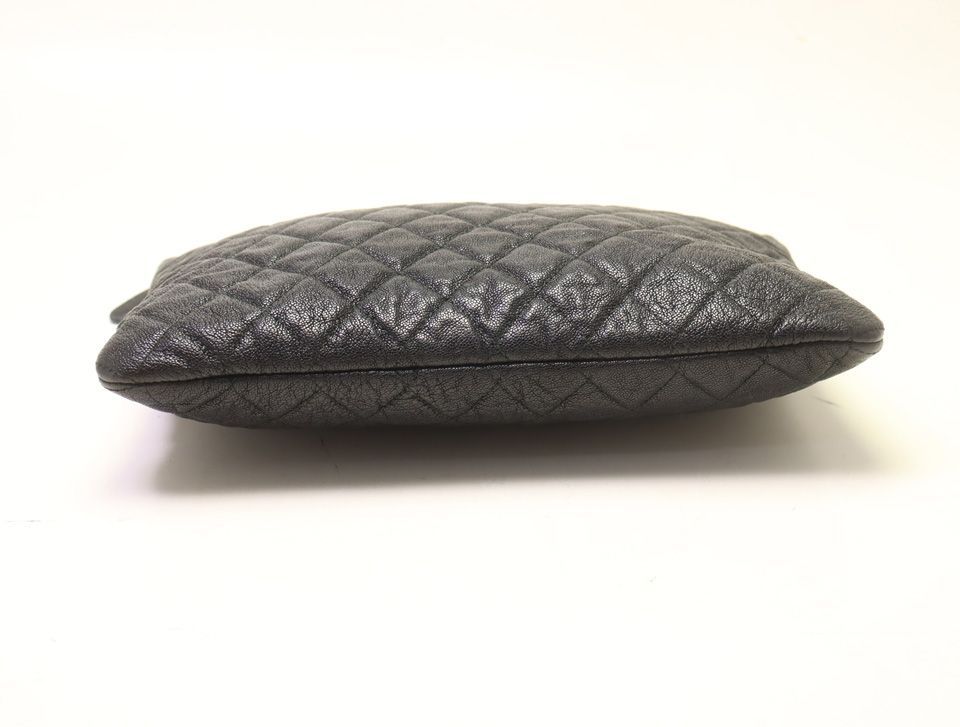 Chanel Boy Caviar Leather Clutch — view 3