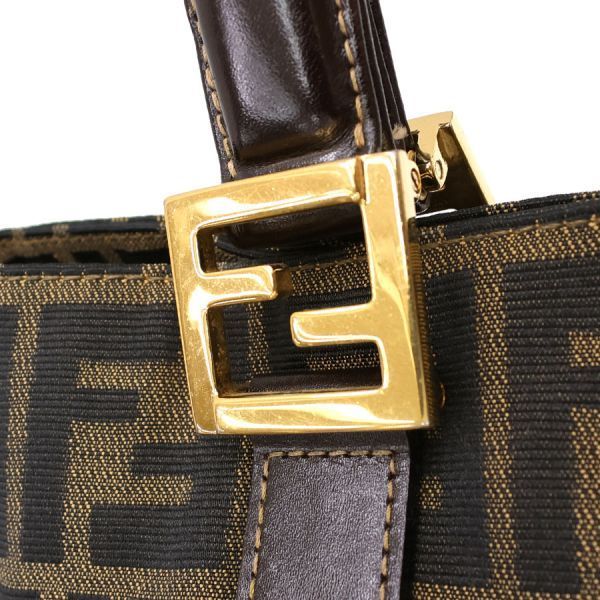 Fendi Zucca Clutch Brown — view 6