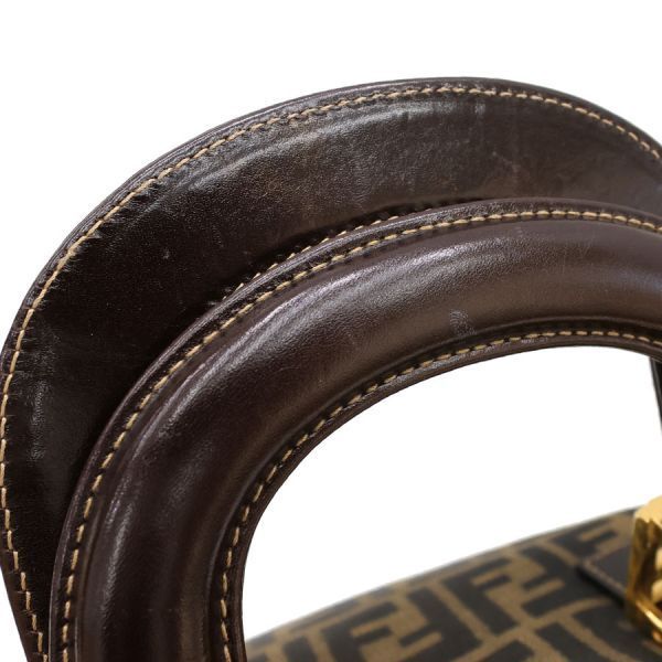 Fendi Zucca Clutch Brown — view 3