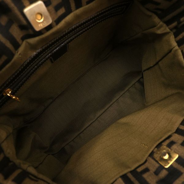 Fendi Zucca Clutch Brown — view 2