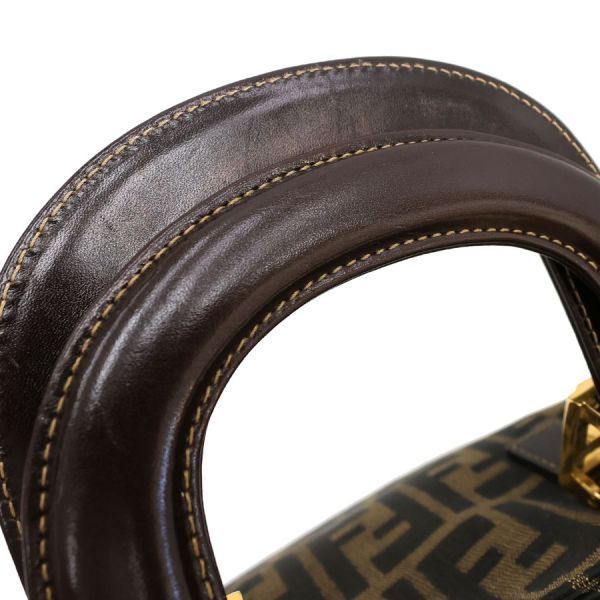 Fendi Zucca Clutch Brown — view 4