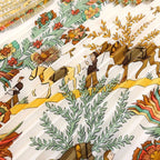 Hermes Pleated Scarf Yellow — view 8