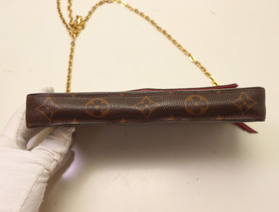 Louis Vuitton Pochette Felicie Monogram Chain Wallet Shoulder Bag — view 3