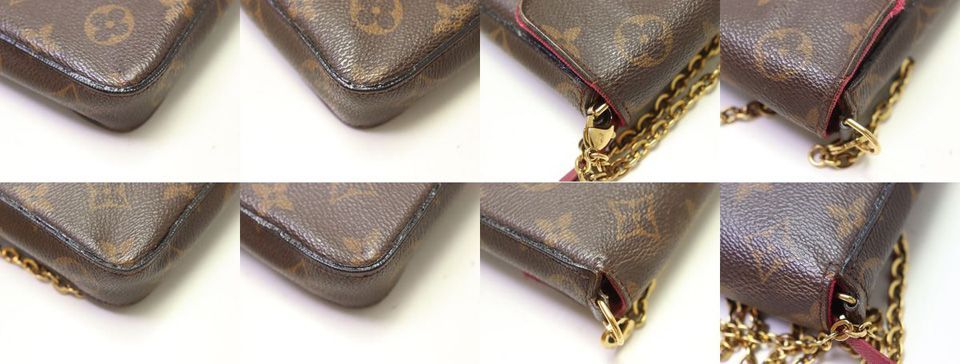 Louis Vuitton Pochette Felicie Monogram Chain Wallet Shoulder Bag — view 5