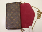 Louis Vuitton Pochette Felicie Monogram Chain Wallet Shoulder Bag — view 4
