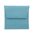 Hermes Bastia Verso Coin Purse New Denim Blue Havana