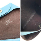 Hermes Bastia Verso Coin Purse New Denim Blue Havana — view 3