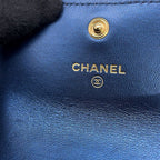 Chanel Card Case Boy CC Logo Quilted Lambskin Wallet Metallic Business — view 6