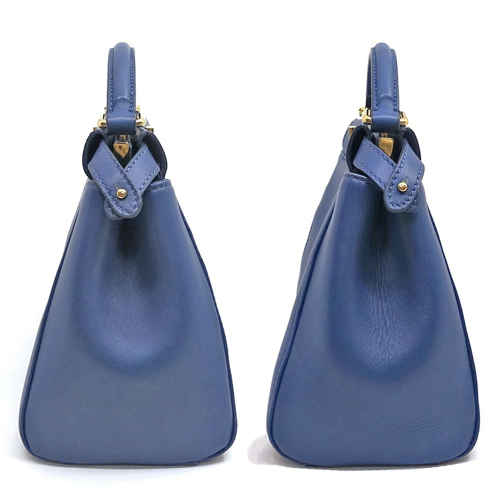 Fendi Peekaboo Mini Leather Gold Handbag 2-Way — view 3