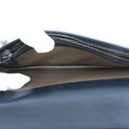 Bottega Veneta Intrecciato Bifold Zip Wallet Navy Leather — view 7