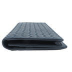 Bottega Veneta Intrecciato Bifold Zip Wallet Navy Leather — view 4